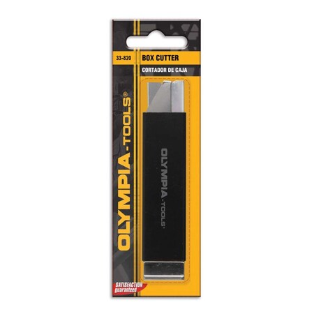 Olympia Tools BOX CUTTER BLK 5.88""L 33-820